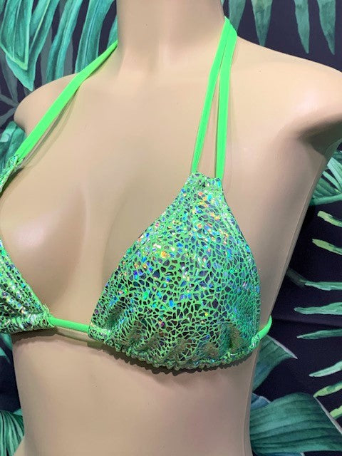 Layla Triangle Top Rave Green Glass