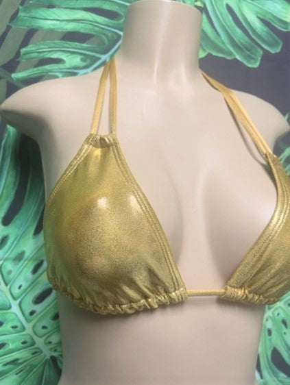 Layla Triangle Top Gold Metallic