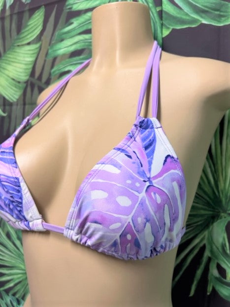 Layla Triangle Top Leafy Lavender