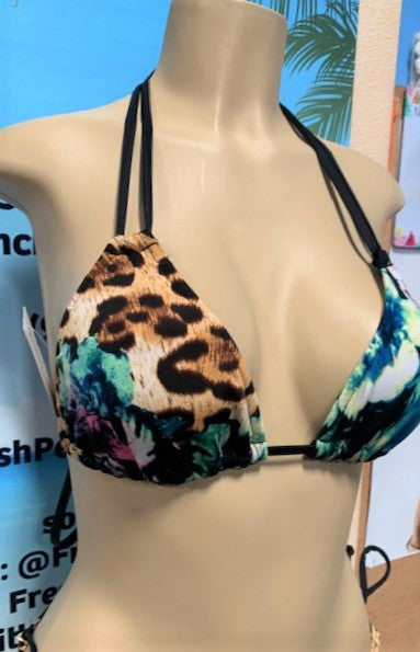 Layla Triangle Top Leopard Affair