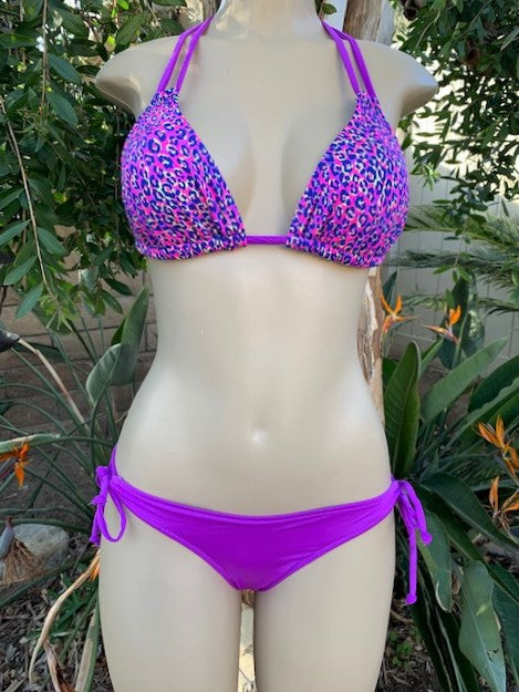 SALE Layla Triangle Top Lilac Baby Cheetah