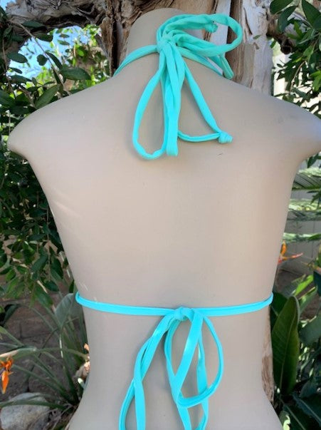 Layla Triangle Top Spearmint Tie Dye