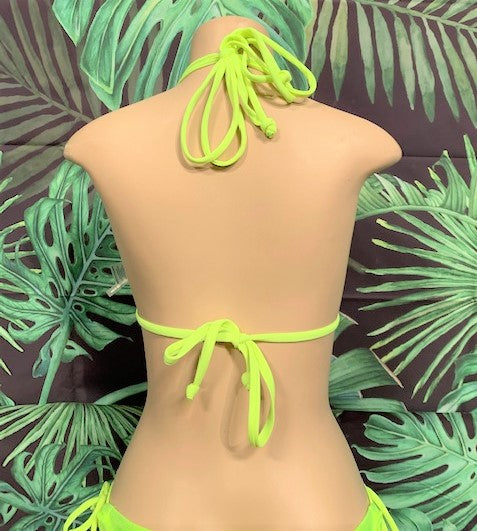 Layla Triangle Top Neon Yellow Cobra
