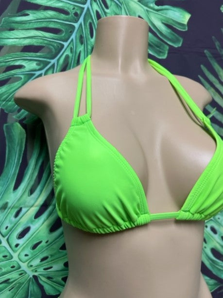 Layla Triangle Top Neon Green