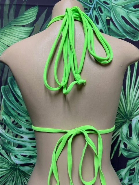 Layla Triangle Top Neon Green