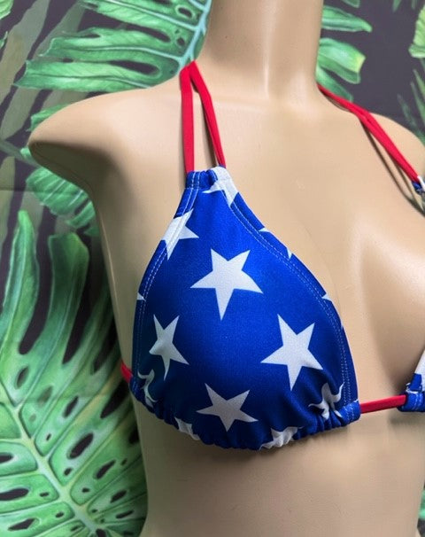 Layla Triangle Top Patriotic Stars