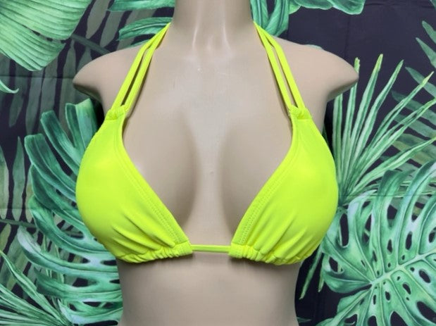 Layla Triangle Top Neon Yellow