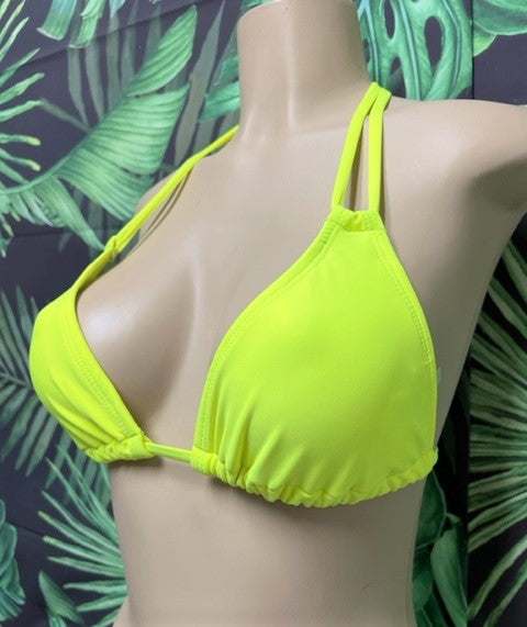 Layla Triangle Top Neon Yellow