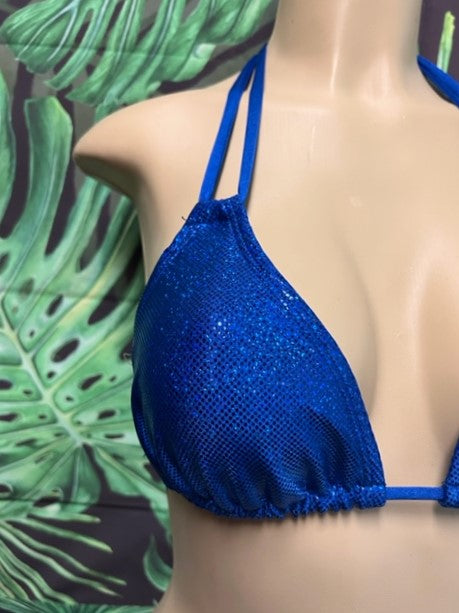 Layla Triangle Top Royal Blue Hologram