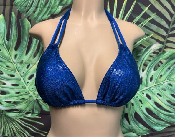 Layla Triangle Top Royal Blue Hologram
