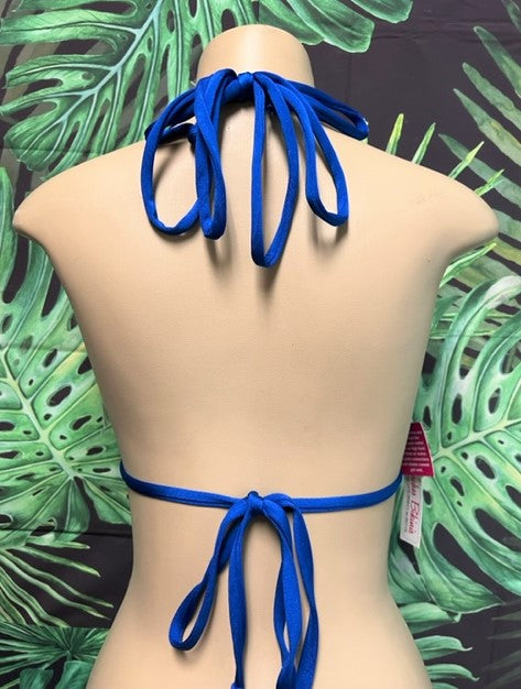 Layla Triangle Top Royal Blue Hologram