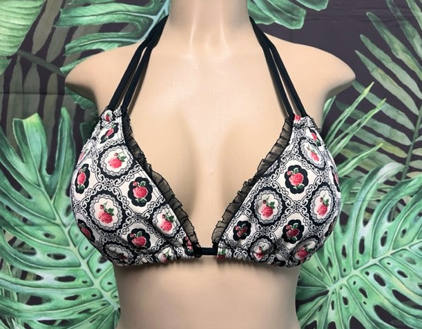 Layla Triangle Top Vintage Roses