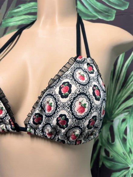 SALE Layla Triangle Top Vintage Roses