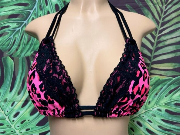 Lolita Double String Top Hot Pink Safari