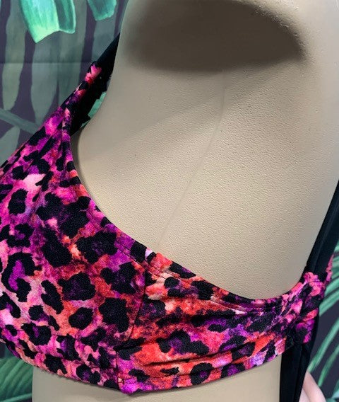 Lily Double String Top Purple Pink Cheetah