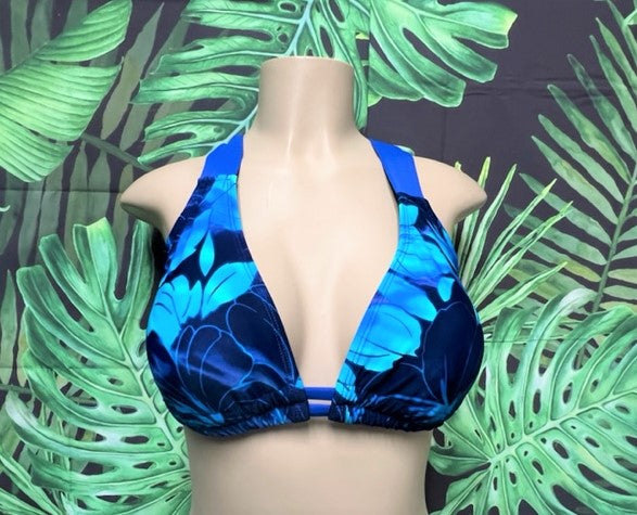 Lily Double String Top Blue Hawaii
