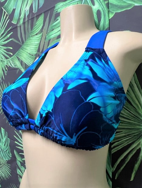 Lily Double String Top Blue Hawaii