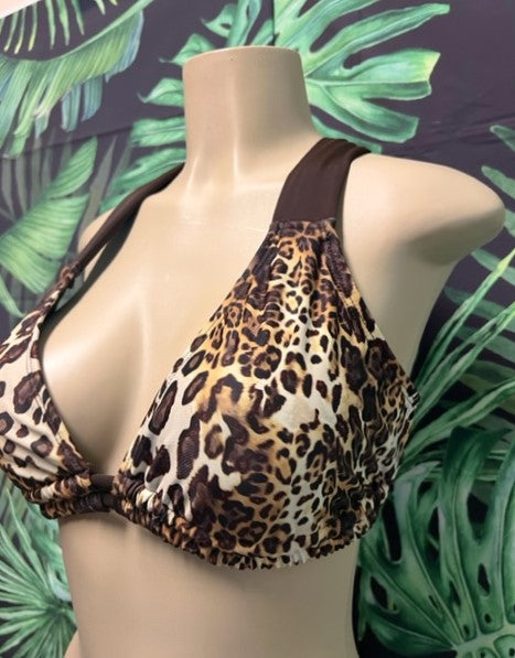 Lily Double String Top Carmel Cheetah
