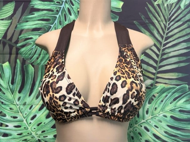 Lily Double String Top Carmel Cheetah