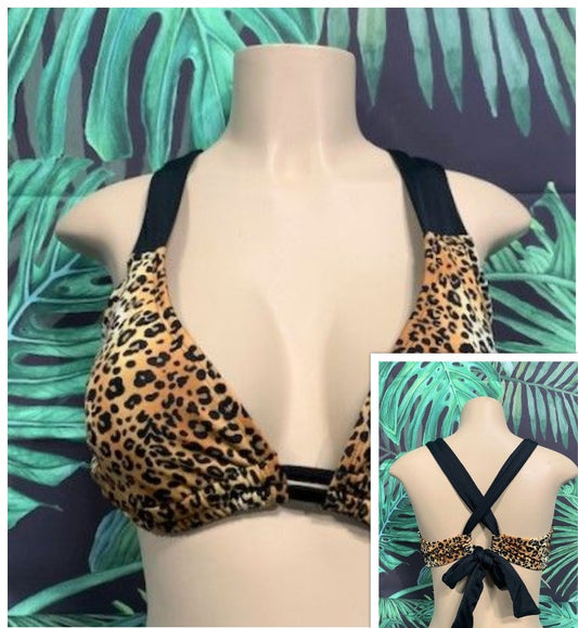 Lily Double String Top Brown Tiny Cheetah