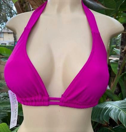 Lola Double String Bikini Top Magenta