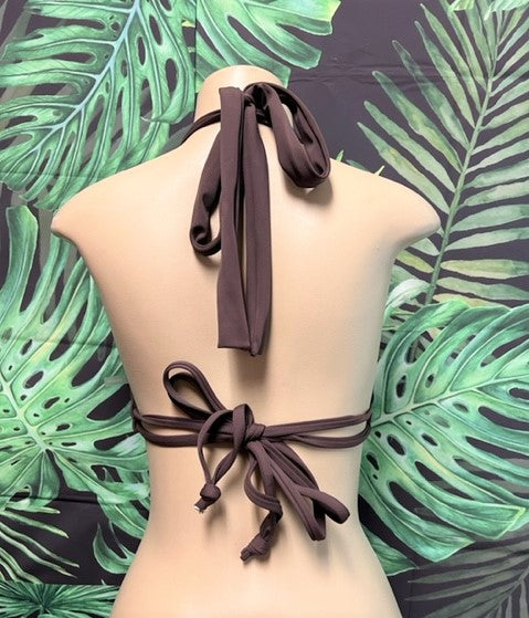 Lola Double String Bikini Top Cocoa Brown