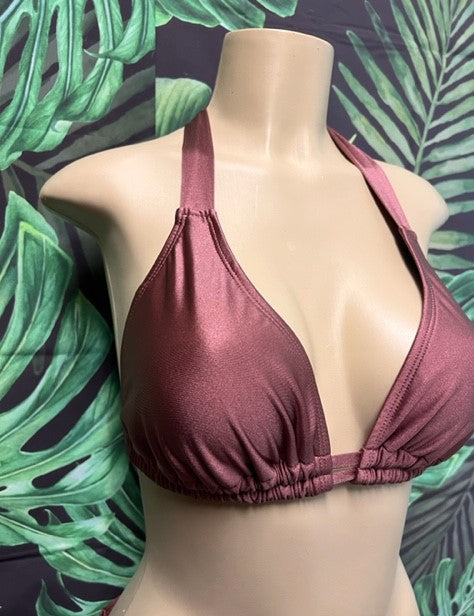 Lola Double String Bikini Top Cinnamon