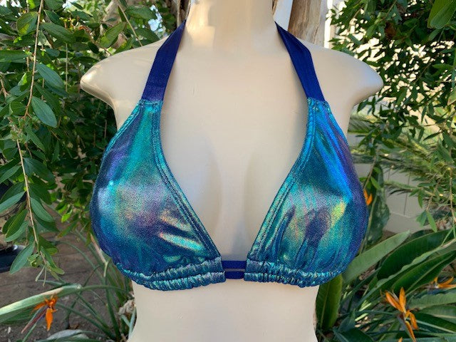 Lola Double String Bikini Top Mermaid Waters Navy