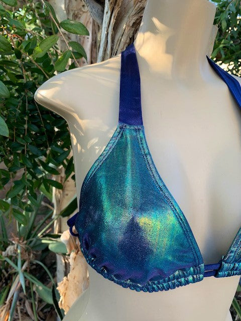 Lola Double String Bikini Top Mermaid Waters Navy