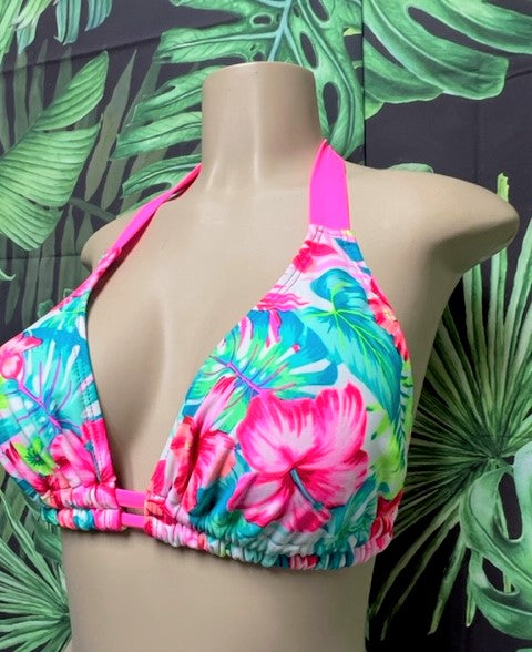 Lola Double String Neon Pink Tropical