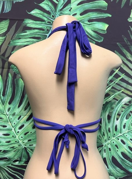 Lola Double String Bikini Top Purple Hawaii