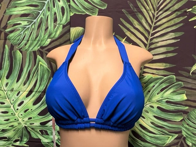 Lola Double String Bikini Top Royal Blue