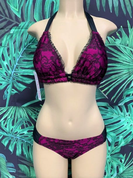 Paradise Bikini Bottoms Vintage Magenta