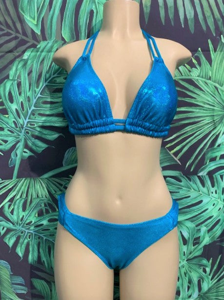 Paradise Bikini Bottoms Turquoise Sparkle