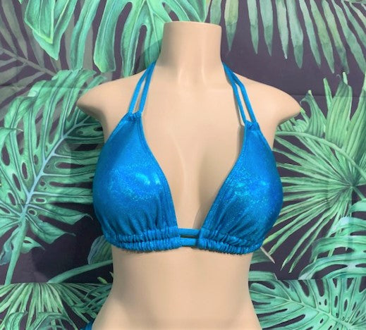 Lolita Double String Top Turquoise Sparkle