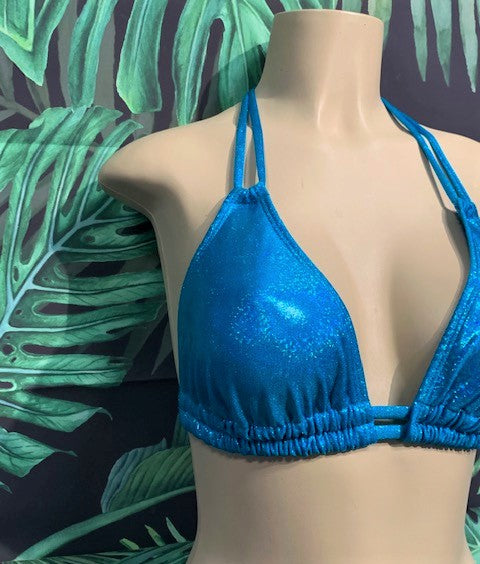 Lolita Double String Top Turquoise Sparkle