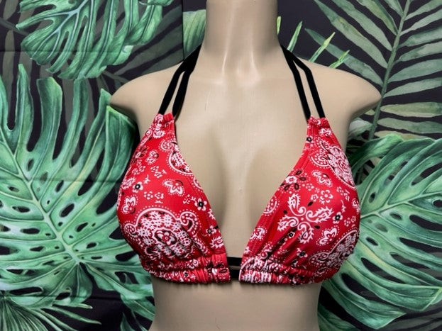 Lolita Double String Top Red Bandana