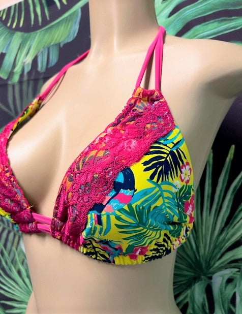 SALE Lolita Double String Top Yellow Tropical