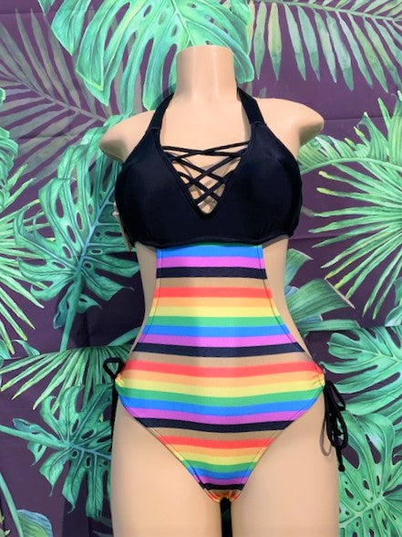 Britney Top on Luna Monokini Pride