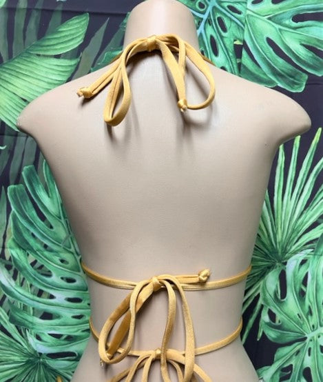 Lux Lyla Triangle Top Gold Metallic