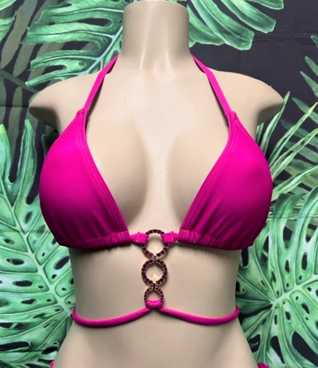 Lux Lyla Triangle Top Passion Pink