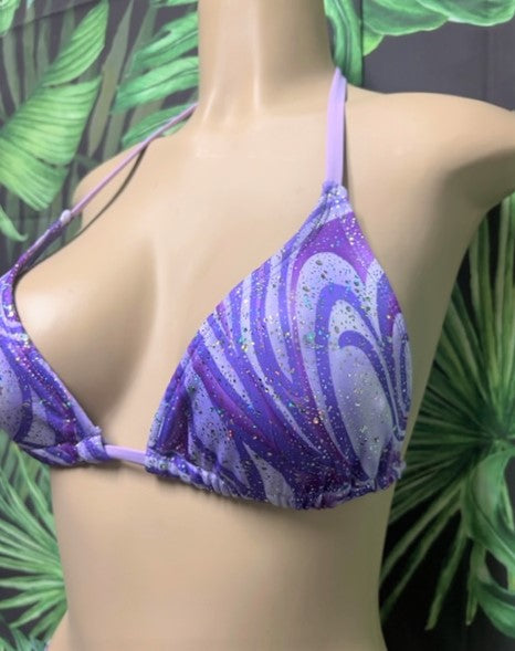 Lyla Triangle Top Lavender Swirl