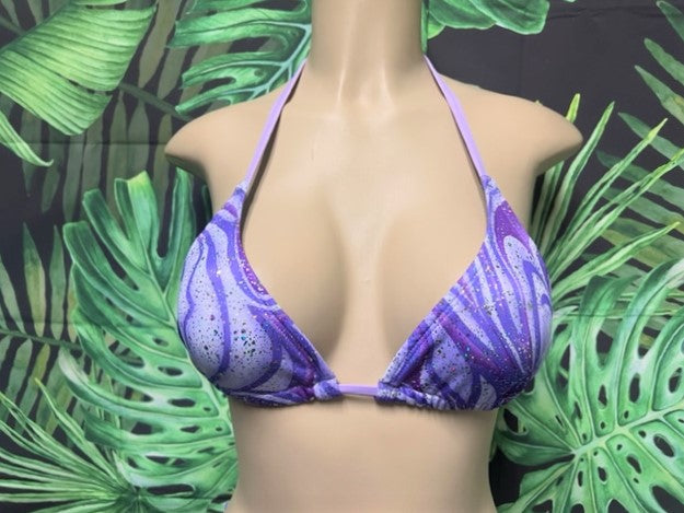 Lyla Triangle Top Lavender Swirl