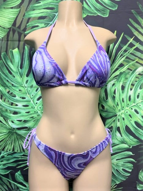 Lyla Triangle Top Lavender Swirl