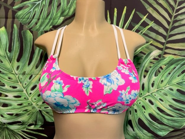 Maxi Halter Top Pink Blossom