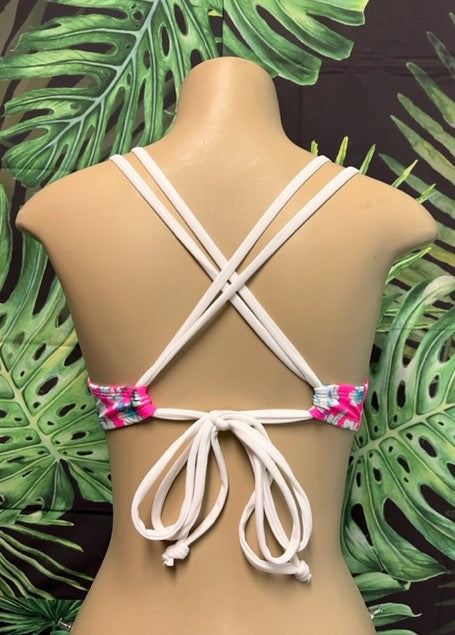 Maxi Halter Top Pink Blossom