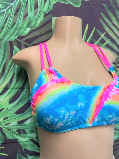 SALE Maxi Halter Top Rainbow Skies