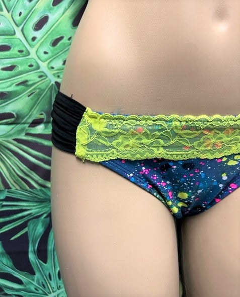 SALE Paradise Bikini Bottoms Neon Paint