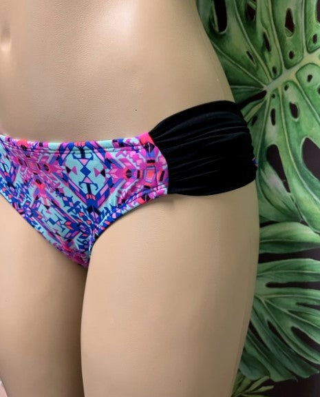 SALE Paradise Bikini Bottoms Blue Aztec