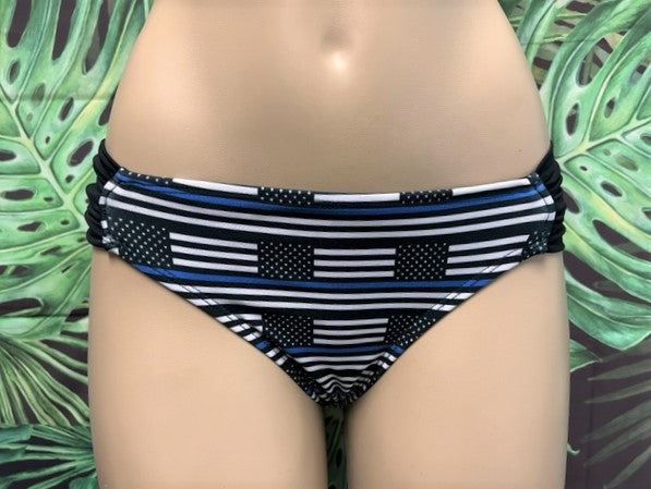 Paradise Bikini Bottoms Blue Line Flag